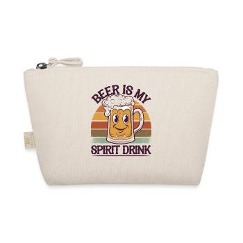 Beer Is My Spirit Drink Funny Illustration - Organic Pouch - nature - Front