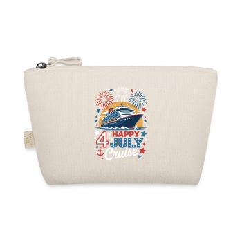 Patriotic Cruise Trip Independence Day 4th of July - Organic Pouch - nature - Front
