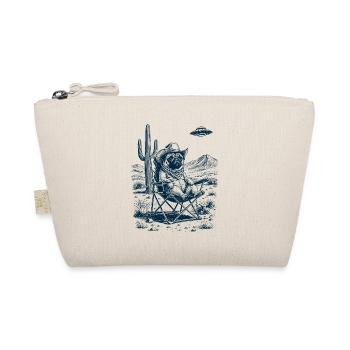 Cowboy Pug - Organic Pouch - nature - Front