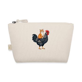 Fantasy Creature Bird Chicken and Cat - Organic Pouch - nature - Front