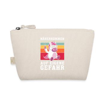 GET CLOSER AT YOUR OWN RISK Funny - Organic Pouch - nature - Front