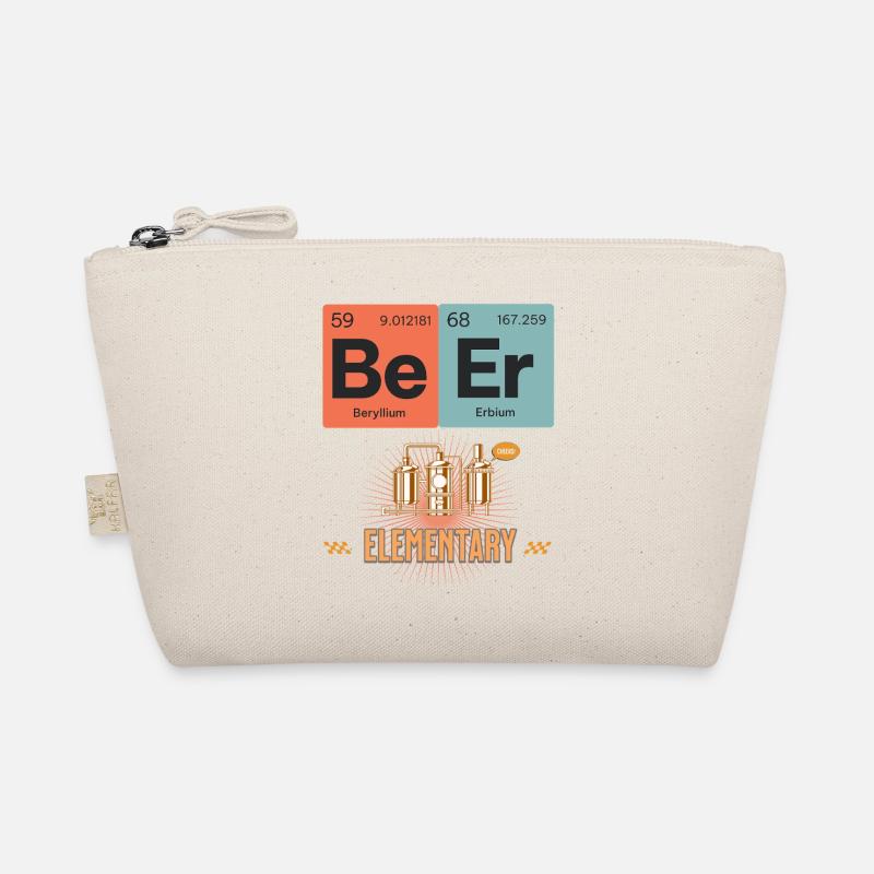 Science-Inspired Elemental BeerT-Shirt Design Organic Pouch