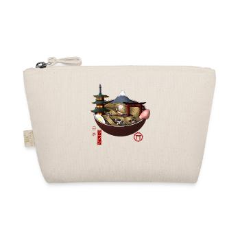 Kawaii Japanese Ramen Bowl with Mount Fuji - Organic Pouch - nature - Front