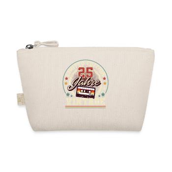25. Geburtstag - Bio-Täschchen - Natur - Vorne