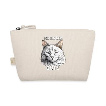 CAT I AM THE GOOD GUY - Organic Pouch - nature - Front