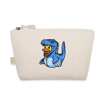 Jungle dinosaur with Velociraptor - Organic Pouch - nature - Front