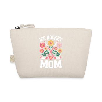 Eishockey Spruch Eishockey Mom Eishockey Geschenk - Bio-Täschchen - Natur - Vorne