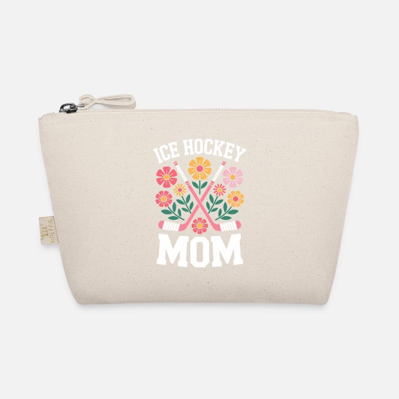 Eishockey Spruch Eishockey Mom Eishockey Geschenk - Bio-Täschchen - Natur