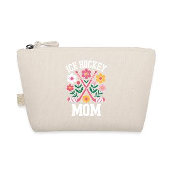 Eishockey Spruch Eishockey Mom Eishockey Geschenk - Bio-Täschchen - Natur - Vorne