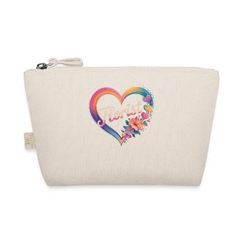 Florist Heart With Flowers - Organic Pouch - nature - Front