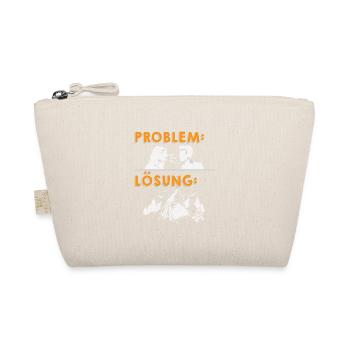 Camper Camping Caravan Saying - Organic Pouch - nature - Front