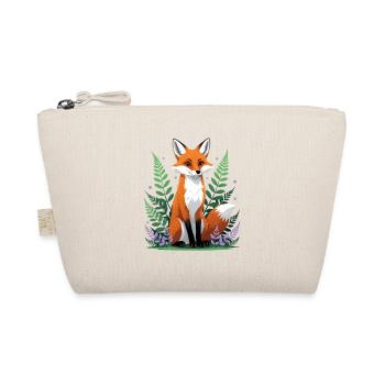 Wald-Fuchs mit Blumen und Blättern - Bio-Täschchen - Natur - Vorne
