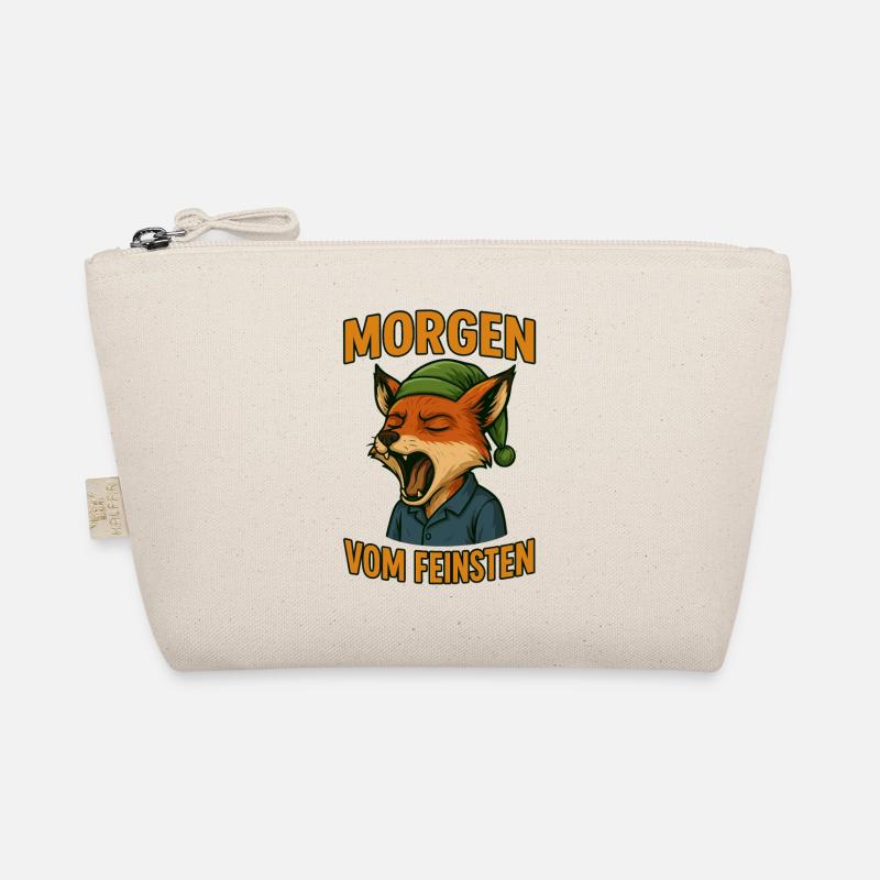Yogahafter Fuchs mit Morgenmütze Bio-Täschchen
