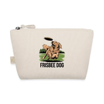 Frisbee Dog Adventure in the Park with your faithful - Organic Pouch - nature - Front
