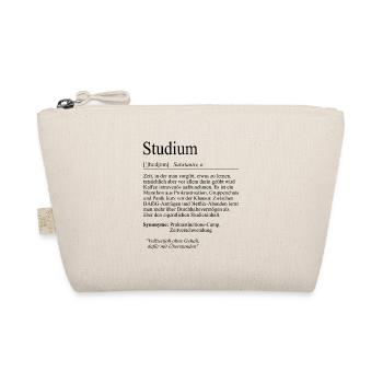 Unispruch "Studium" Student Geschenk, Studenten - Bio-Täschchen - Natur - Vorne