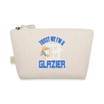 Trust Me I'm a Glazier Sparkle Glass Humor - Bio-Täschchen - Natur - Vorne