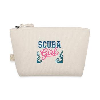 Scuba Girl Tauch-Design - Bio-Täschchen - Natur - Vorne
