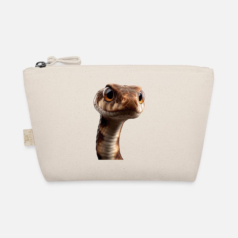 Schlange Python Kobra Klapperschlange Schlangen Bio-Täschchen