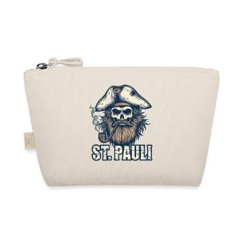St.Pauli Kiez Hamburg Totenkopf Sankt Pauli - Organic Pouch - nature - Front