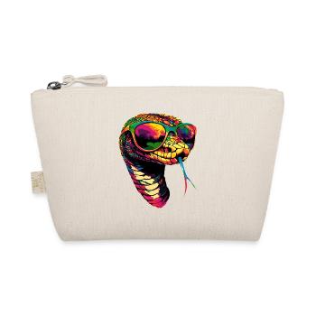 Schlange Python Kobra Klapperschlange Schlangen - Bio-Täschchen - Natur - Vorne