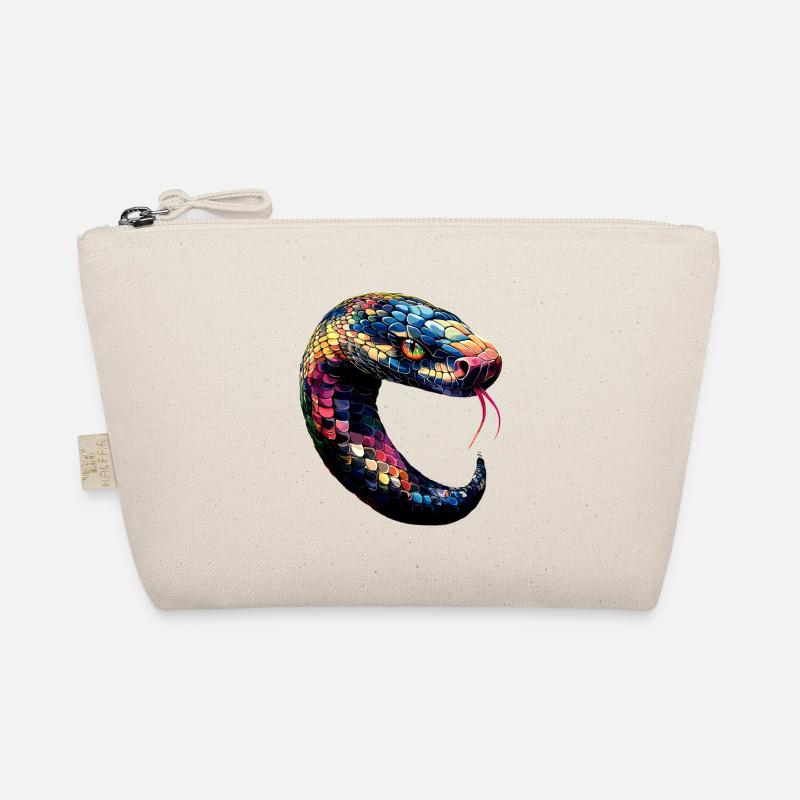 Schlange Python Kobra Klapperschlange Schlangen Bio-Täschchen