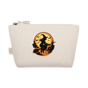 Witch Flight in the Full Moonlight Halloween Shirt - Organic Pouch - nature - Front