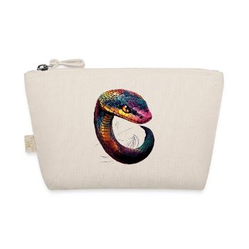 Schlange Python Kobra Klapperschlange Schlangen - Bio-Täschchen - Natur - Vorne