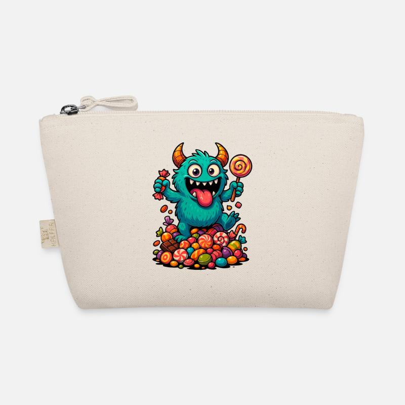 Playful troll artwork with sweets Organic Pouch