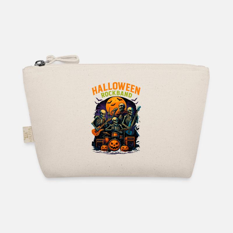 Halloween Rockband Skulls Bio-Täschchen