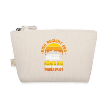 Camper Camping Caravan Saying - Organic Pouch - nature - Front