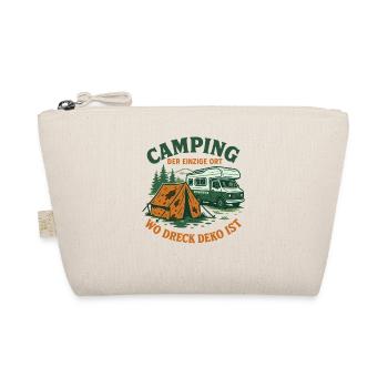 Camping the only place where dirt is decoration - Organic Pouch - nature - Front