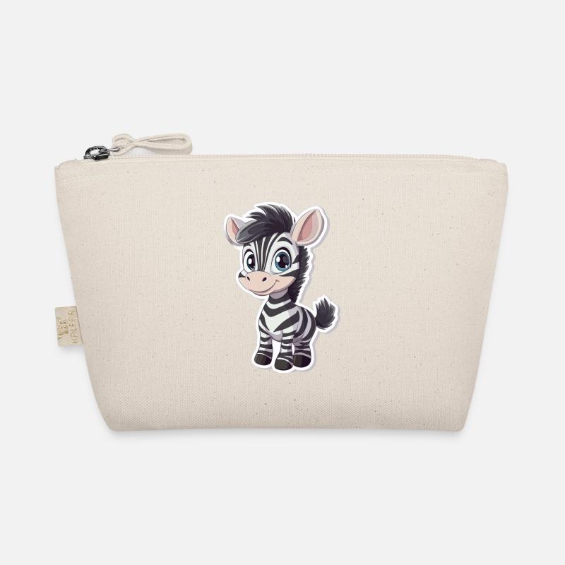 Zebra - Bio-Täschchen - Natur