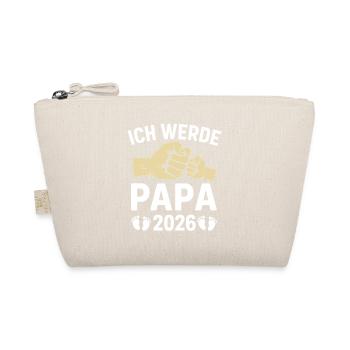 Werdender Vater ICH WERDE PAPA 2026 Lustig - Bio-Täschchen - Natur - Vorne