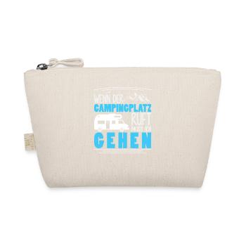 Camper Camping Caravan Saying - Organic Pouch - nature - Front