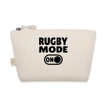 Rugby Mode ON - Pure Rugby Passion - Organic Pouch - nature - Front