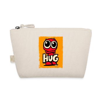 Little cute monster with big eyes - Organic Pouch - nature - Front
