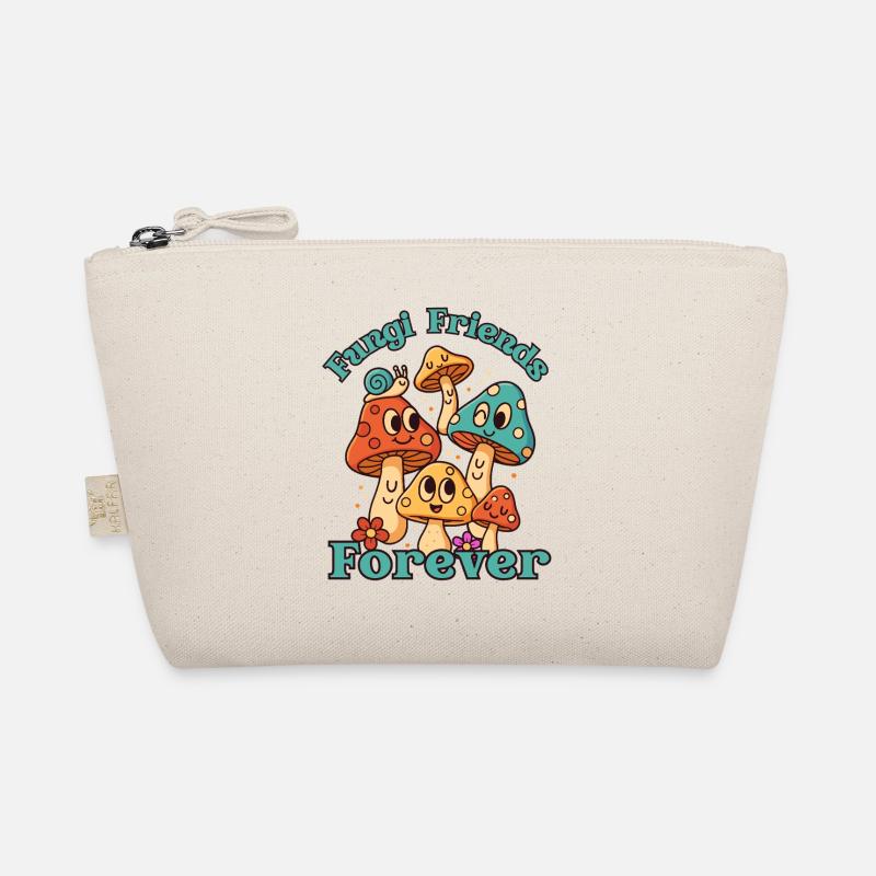 Fungi Friends Forever – Cartoon Design Organic Pouch