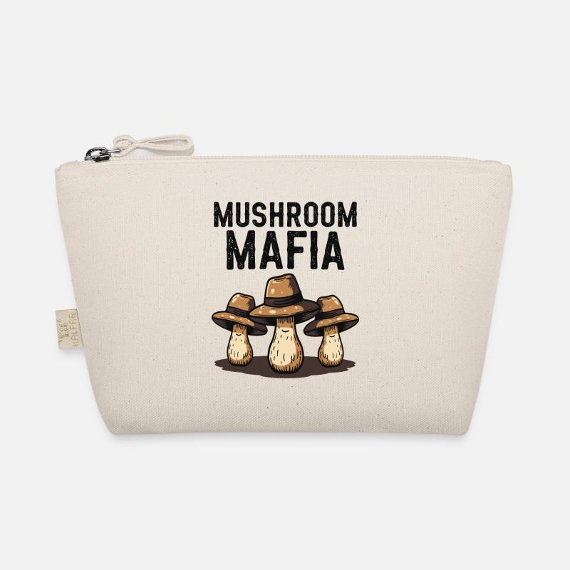 Mushroom Mafia - Funny Mushroom Saying Organic Pouch
