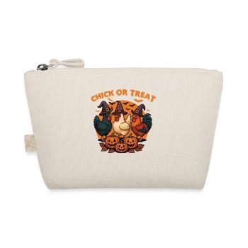 Chick Or Treat Spooky Halloween Chicken - Organic Pouch - nature - Front