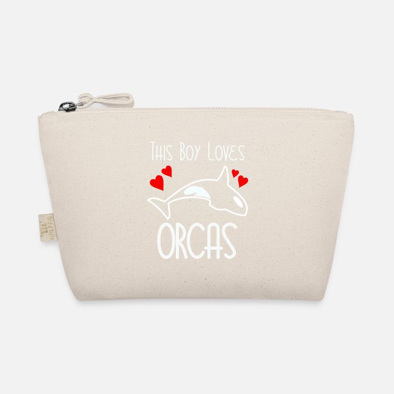This Boy Loves Orcas Bio-Täschchen