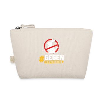 Animal protection STOP ANIMAL TESTING AGAINST TESTING - Organic Pouch - nature - Front