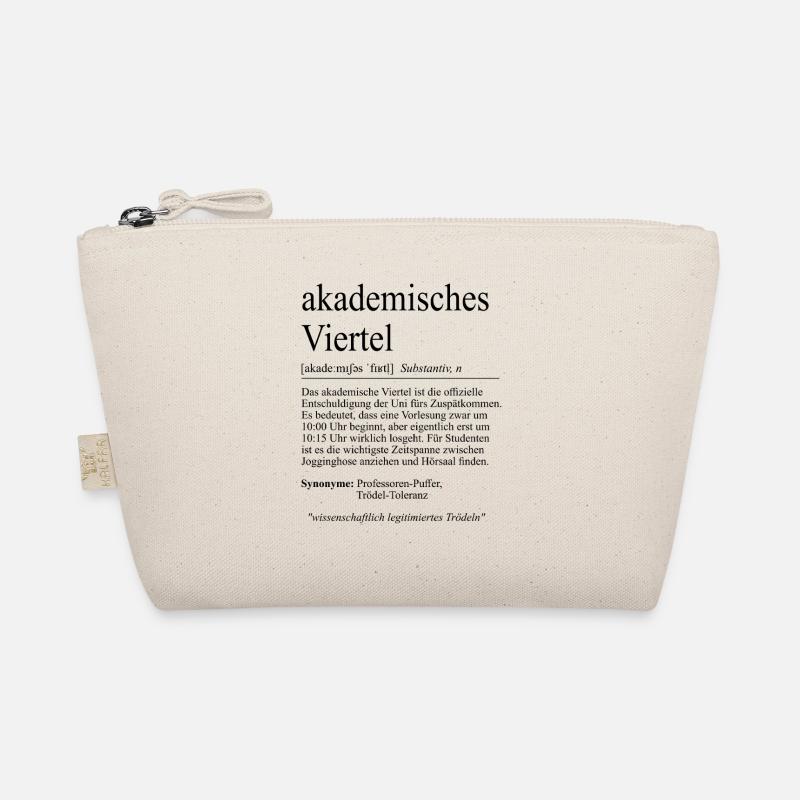Unispruch "akademisches Viertel" Student Studenten Bio-Täschchen