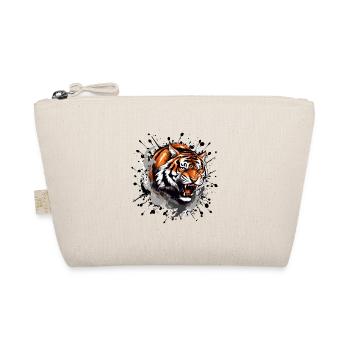 Tiger Kraftvoll - Bio-Täschchen - Natur - Vorne