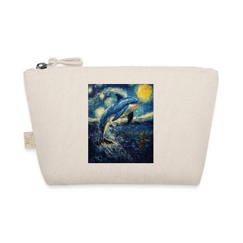 Delfin Van Gogh Style Starry - Organic Pouch - nature - Front