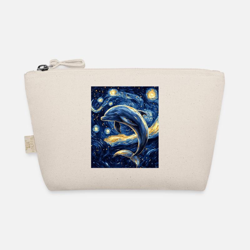 Delfin Van Gogh Style Starry Organic Pouch