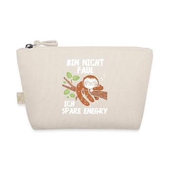 Bin Nicht Faul Ich Spare Energy - Bio-Täschchen - Natur - Vorne