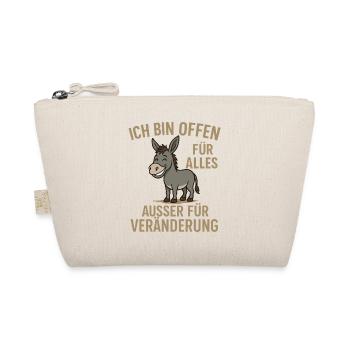 Humorous donkey motivational message - Organic Pouch - nature - Front