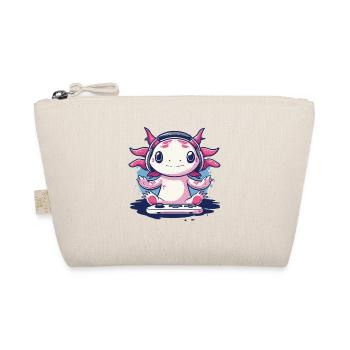 Humorous gaming axolotl design - Organic Pouch - nature - Front