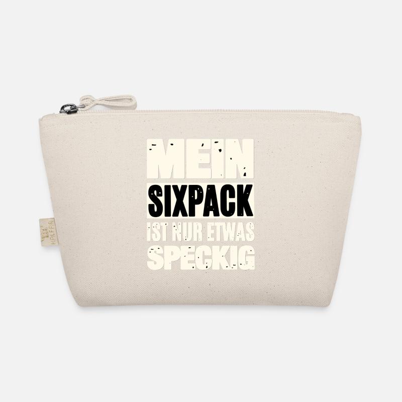 Funny Six-Pack Saying Organic Pouch