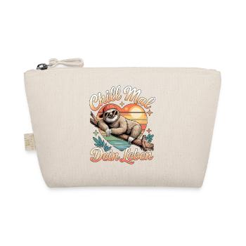 Chill Time Your Life Sloth Sunset - Organic Pouch - nature - Front